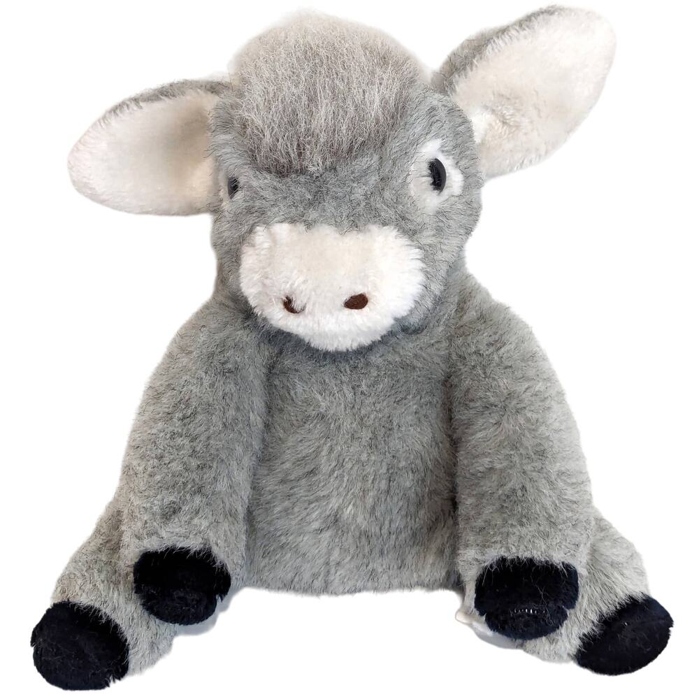 Vintage Baron the Burro Donkey Plush Pedigree Gray Stuffed Animal VTG Toy 11"